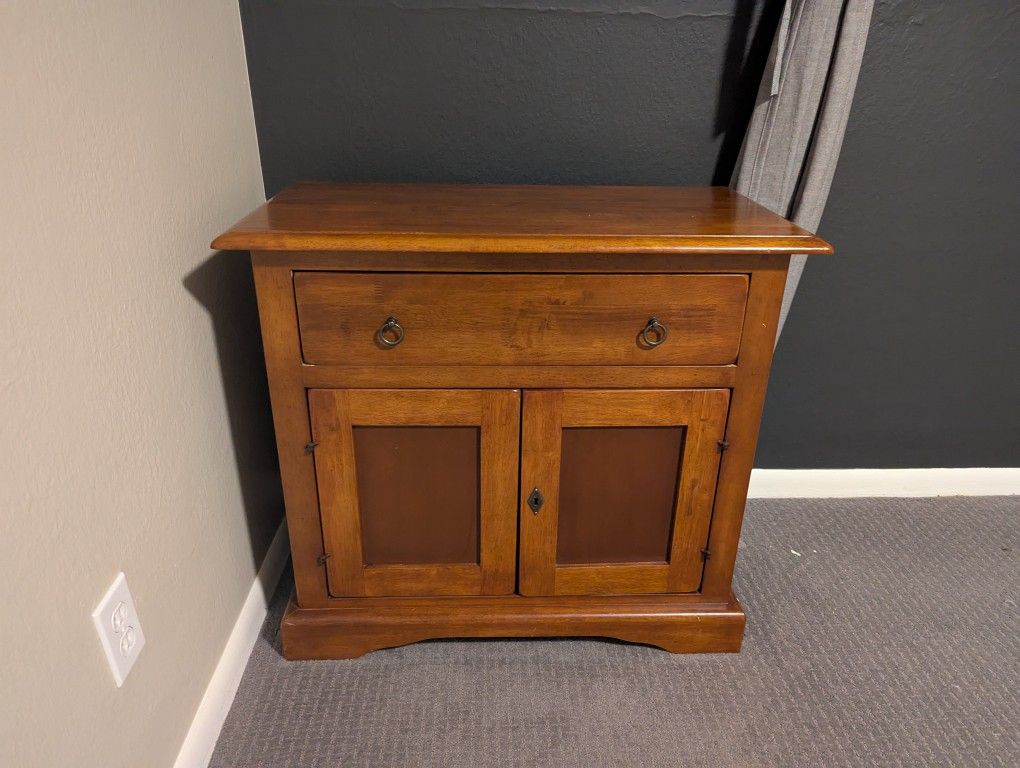 2 Side Tables and Matching Hutch/Armoire