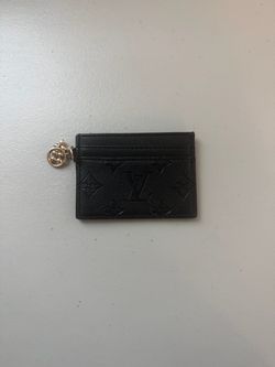 All black designer cardholder