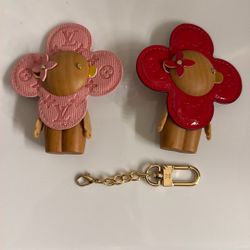 LV VIVIENNE BAG / KEY CHARM PINK RED 