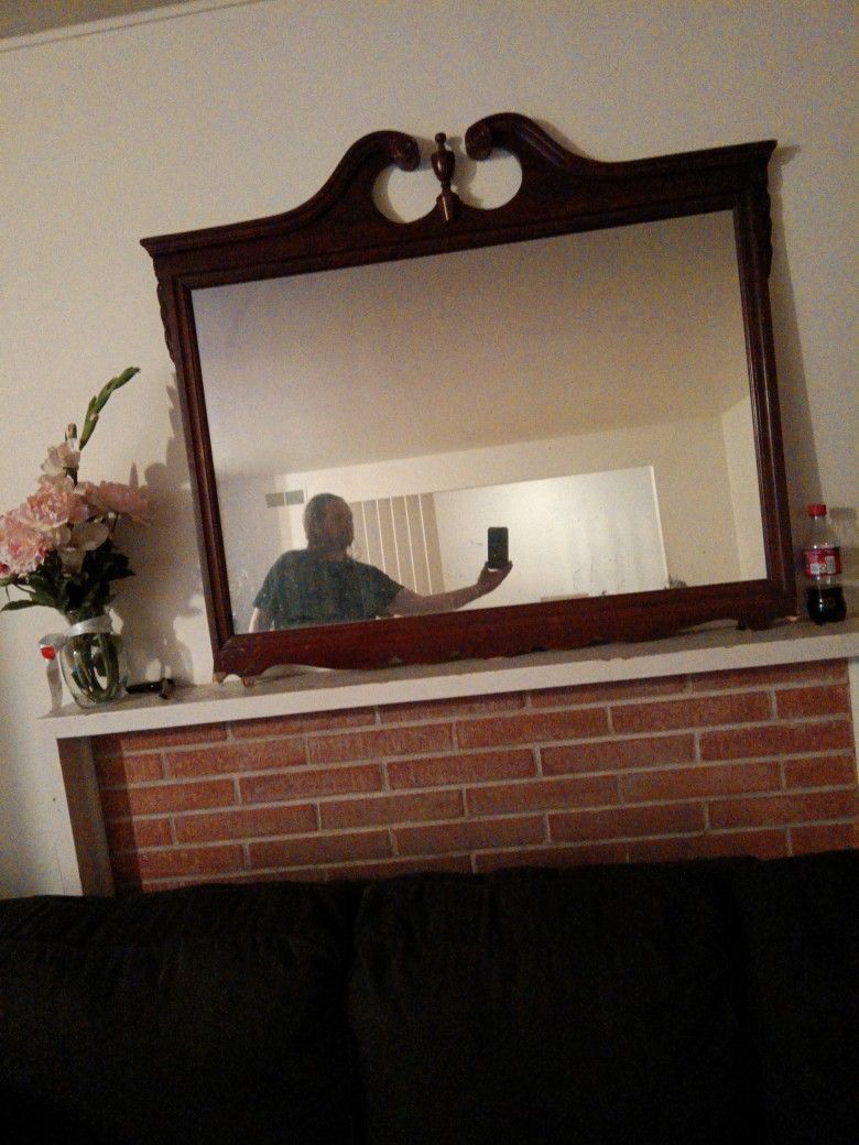 Large Antique Mirror