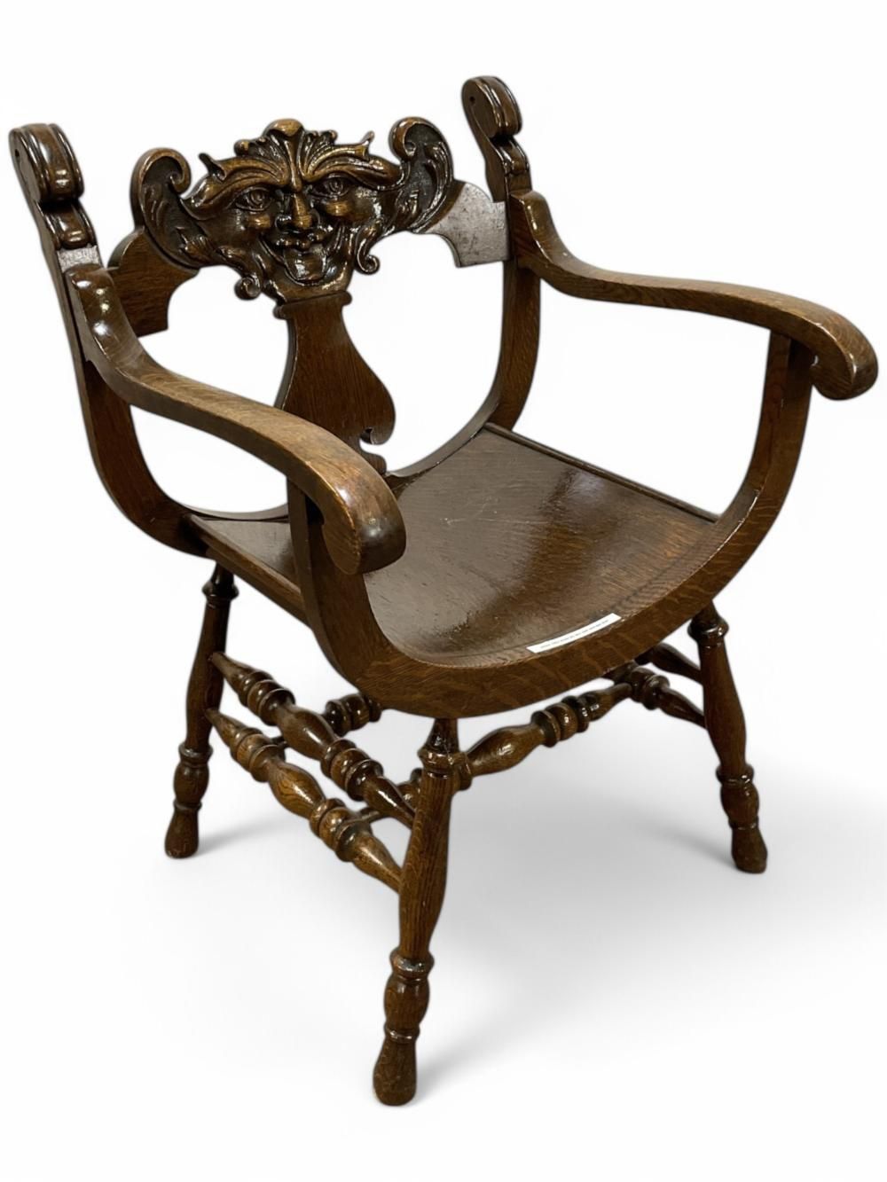 Antique Stomps Bro. Renaissance Savonarola Dante Chair