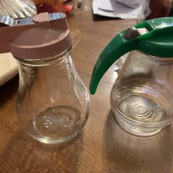 2 Vintage Retro Syrup Dispensers