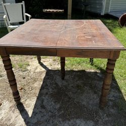 Antique 5 Leg Table 