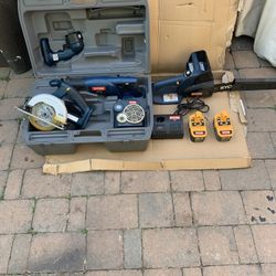 RYOBY Power Tool Set + Bonus chainsaw