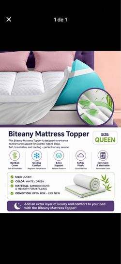 Biteany Mattress Topper