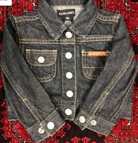 Ralph Lauren infant boys or girls denim jean jacket s/m 3-12 month
