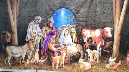 Beautiful christmas banner for garage