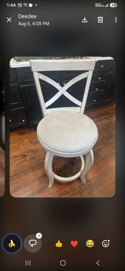Vintage light gray chairs