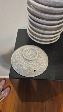 7 sets of Japanese Crackle Bowls