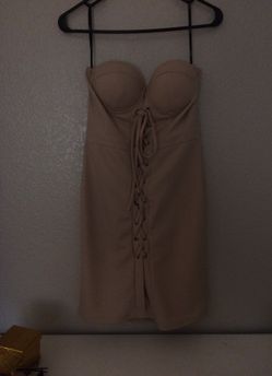Tan halter dress - Medium