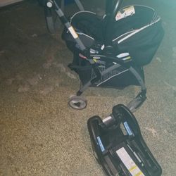 Carseat And Base  With Stroller 