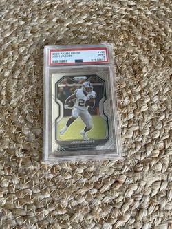 Josh Jacobs 2nd Year Prizm Psa 9