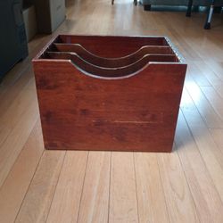 Wood Sesk Top File/Paper Organizer 