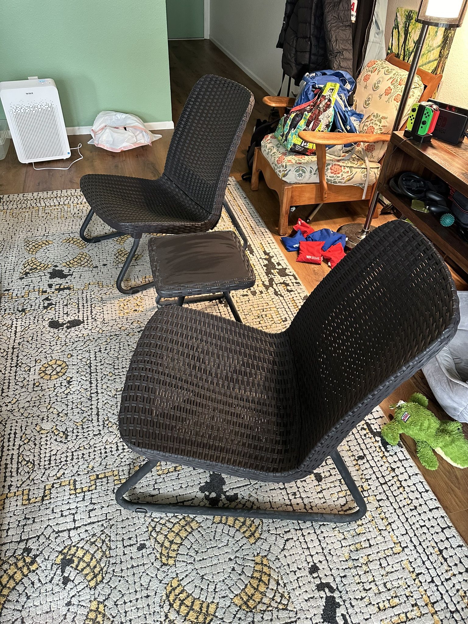 Patio Chairs & Side Table