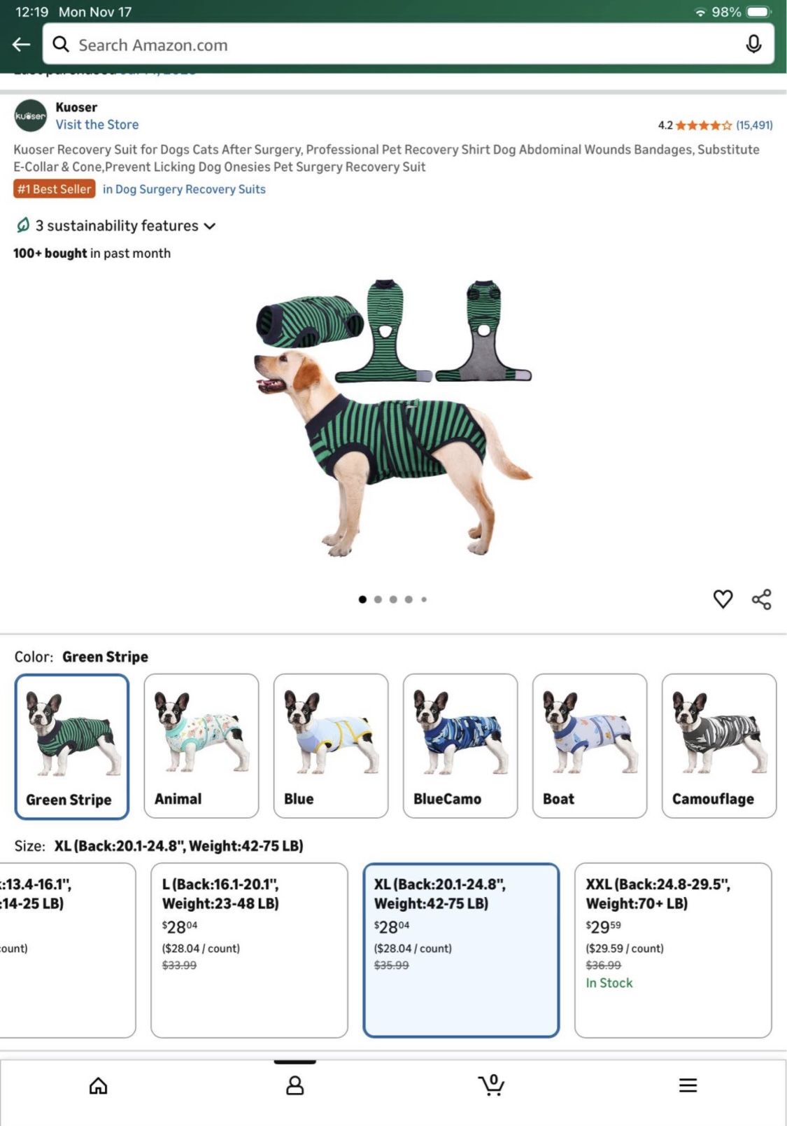 Dog Surgery Recovery Suit