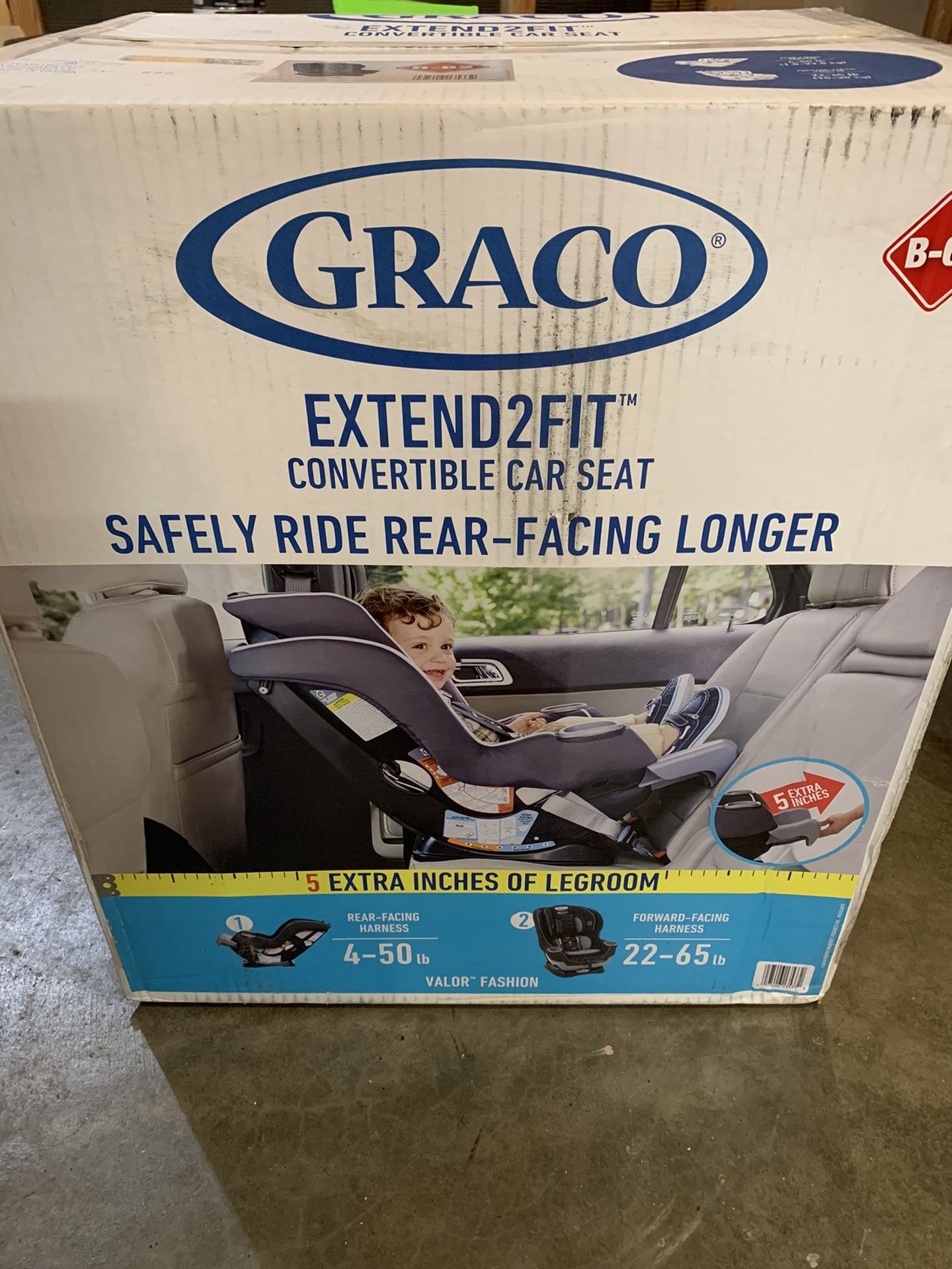 Graco extend2fit convertible car seat
