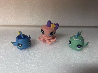Littlest Pet Shop Ocean Sea Figures Set of 3