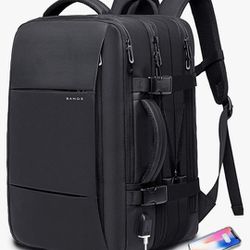 
BANGE 35L Travel Backpack,Flight Approved Carry On Backpack for International Bag, Water Resistant Durable 17-inch Laptop Large Daypack Business Week