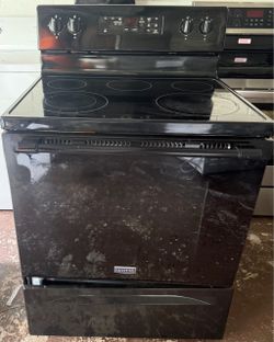 Black Maytag Stove - Delivery Available