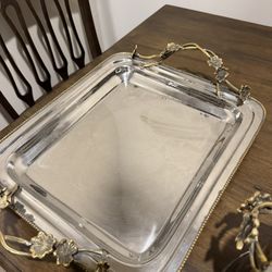 Ice Bucket & Tray Metal 