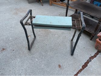 Vintage metal garden bench