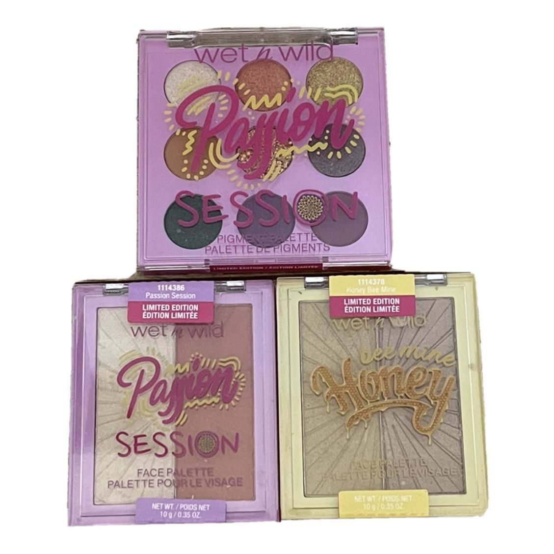 Wet n Wild Lot Eyeshadow Palette & 2 Highlighter Blush Duo Limited Edition New Sealed