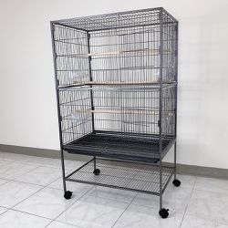 New $100 Large 52” Bird Cage for Parakeet Parrot Cockatiel Canary Finch Lovebird, Size 31x19x52” 