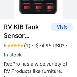 Rv Kib Tank Sensor