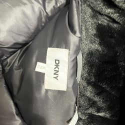 Grey DKNY Puffer Jacket
