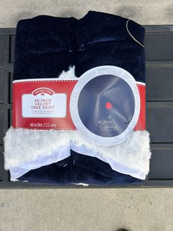 48 Inch Velvet Holiday Tree Skirt