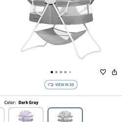 Gray Bassinet NEW