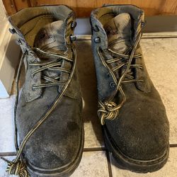 Men’s Steel Toe Work Boots, 9.5