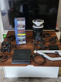 Ps4 slim with vr and games