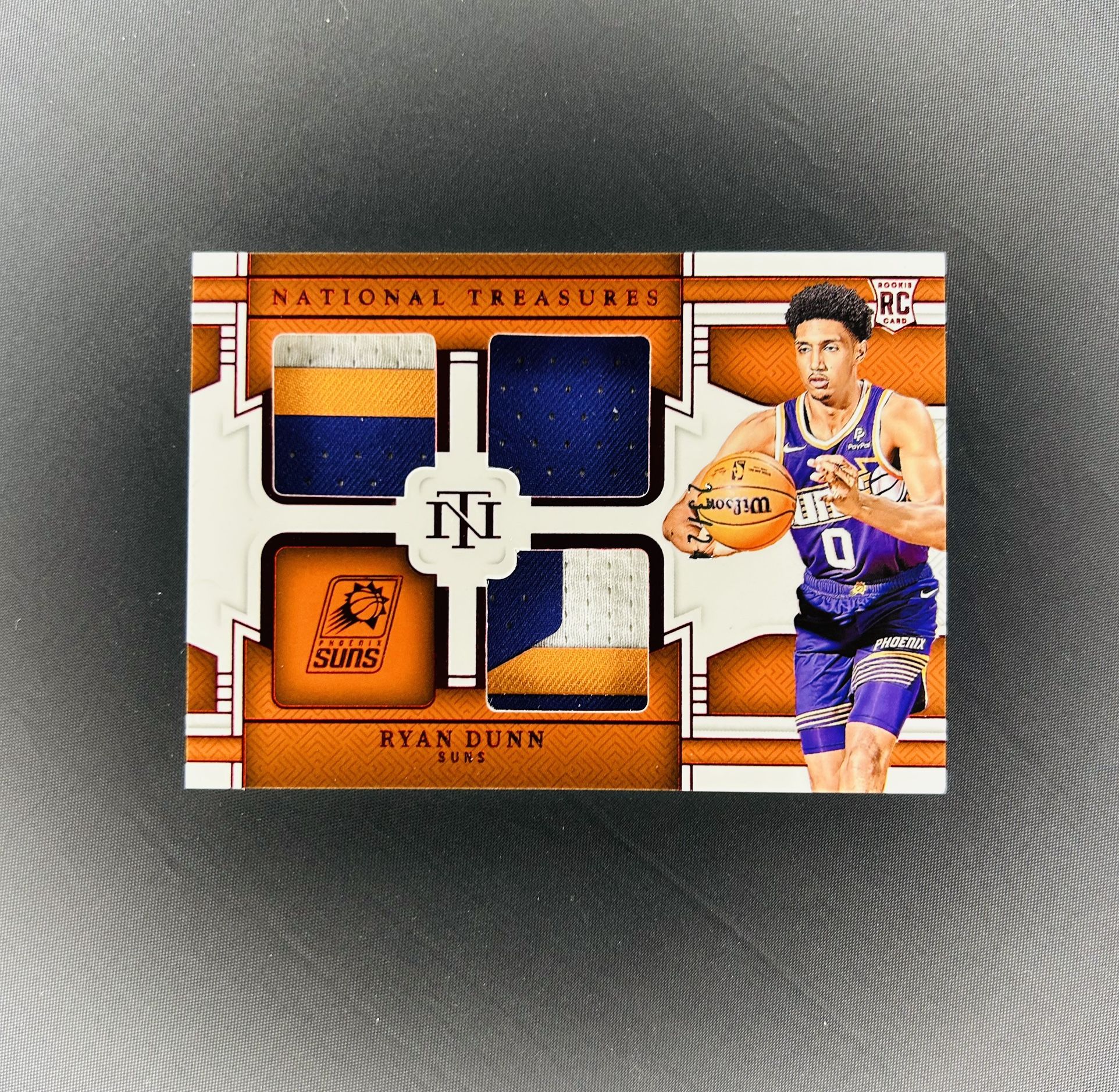 Ryan Dunn 2024-25 National Treasures /24 RC Rookie Triple Materials Patch RTM-RD