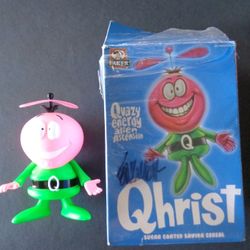Popaganda Cereal Killers QHRIST 3" Vinyl Figure Signed by Ron English & Box