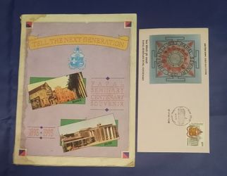 Papal Seminary Centenary Souvenir Booklet And Stamped Envelope.  Pune, India. 1993