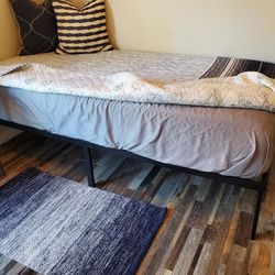 Two Twin XL Beds With Frames