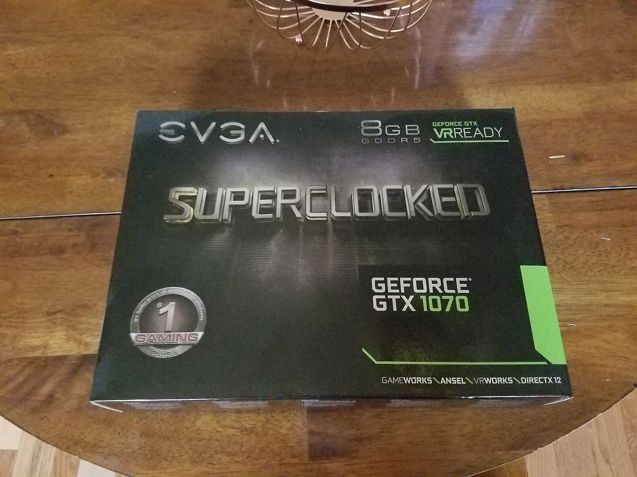 UNUSED EVGA GTX 1070 SUPERCLOCKED GPU