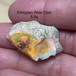 Ethiopian Raw Welo Genuine Opal 5.9g AWESOME FLASHES