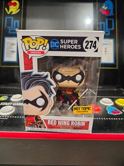 $30 obo - Funko Pop! Vinyl Red Wing Robin DC Super Heroes #274 Hot Topic Exclusive Figure