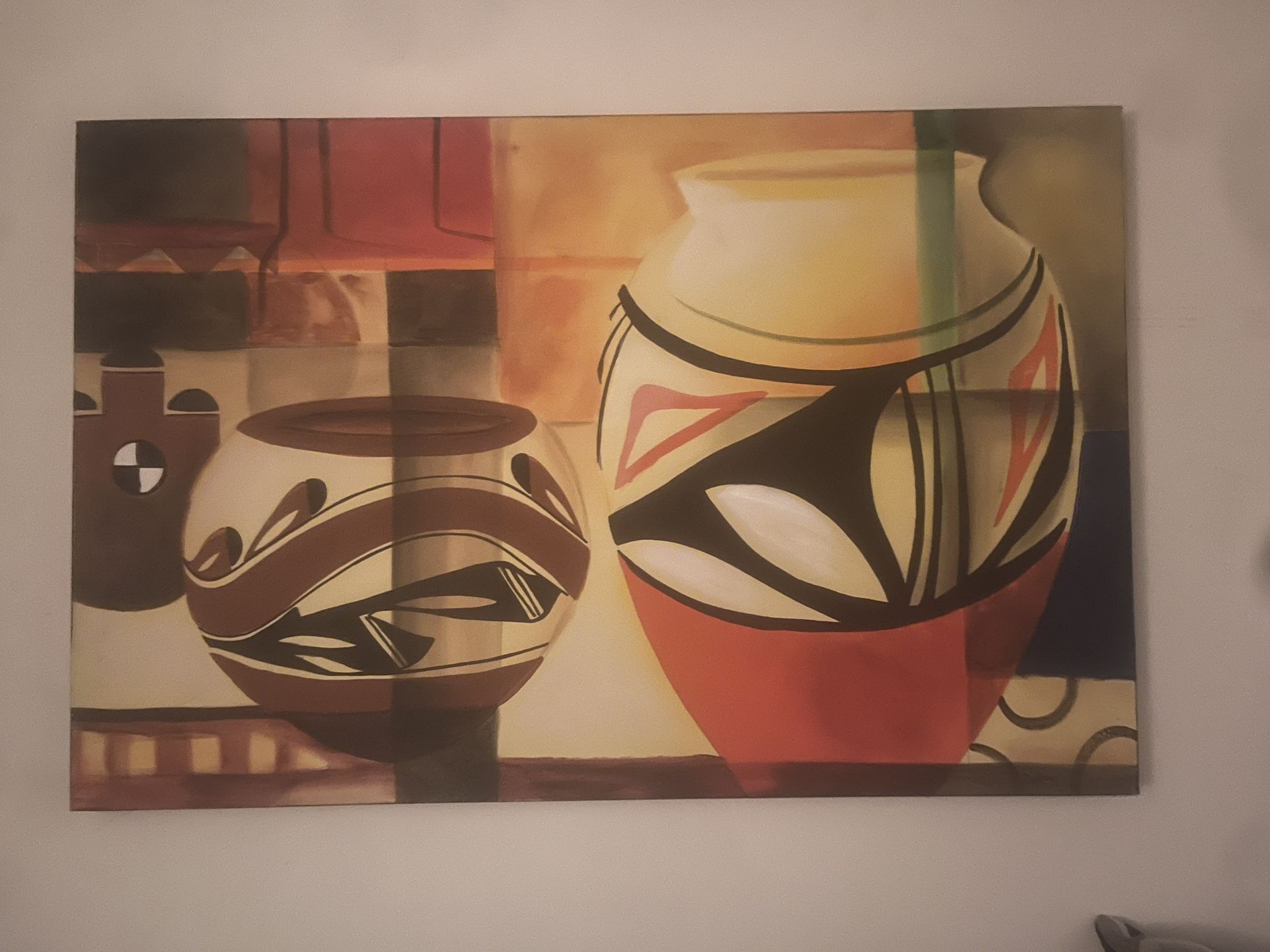 Warm Large Canvas Art Piece