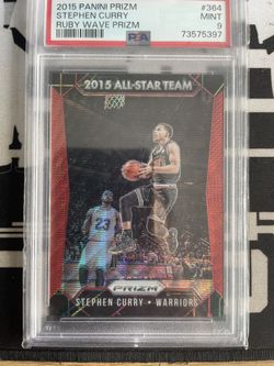 Steph Curry Ruby Wave Prizm W/Lebron