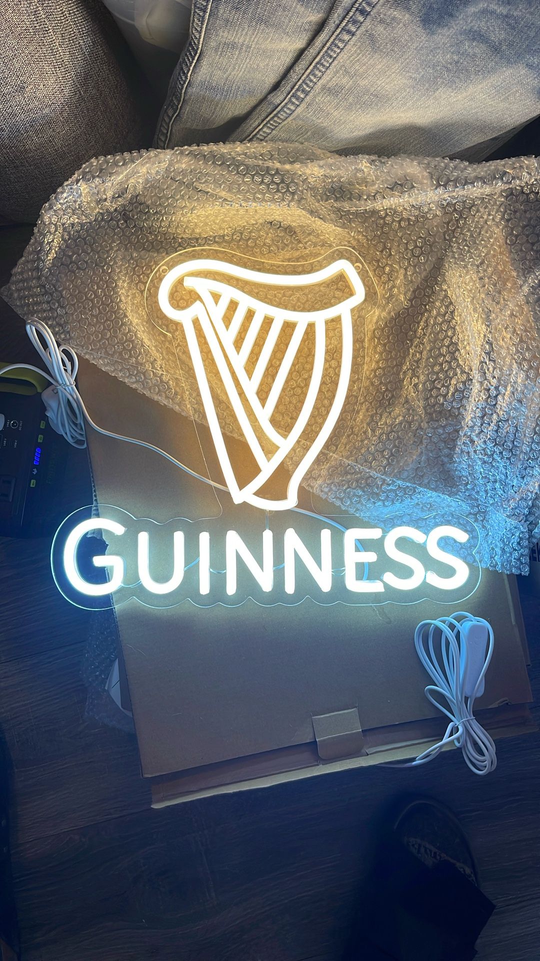 Guinness Bar Sign Light Up LED USB