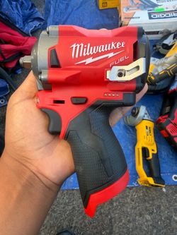 Milwaukee M12 FUEL 12V Lithium-Ion Brushless Cordless Stubby 3/8 in. Impact Wrench (Tool-Only