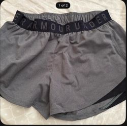 under armour, size small, grey and black