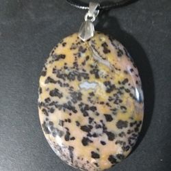 Massive Leopardskin Jasper Pendant