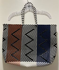 Colorful Woven Tote Bag
