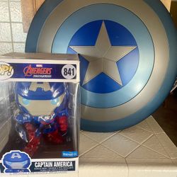 Captain America Shield And Jumbo Funko Pop 