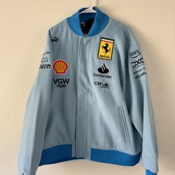 Puma Scuderia Ferrari Team Miami F1 Men's Varsity Jacket 2024 Size XL 