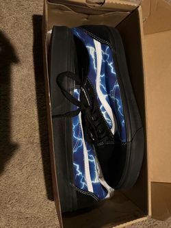 Vans blue and black lightening